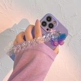 Boogzel Apparel Holographic Butterfly Chain iPhone Case, view 3