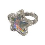 Boogzel Apparel Holographic Star Ring, view 2