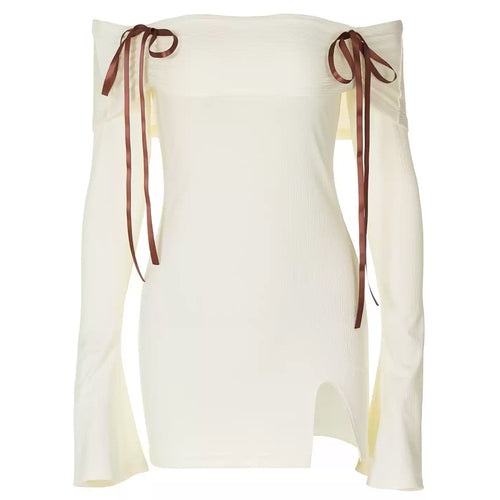 Boogzel Apparel Hopeless Romantic Off Shoulder Mini Dress