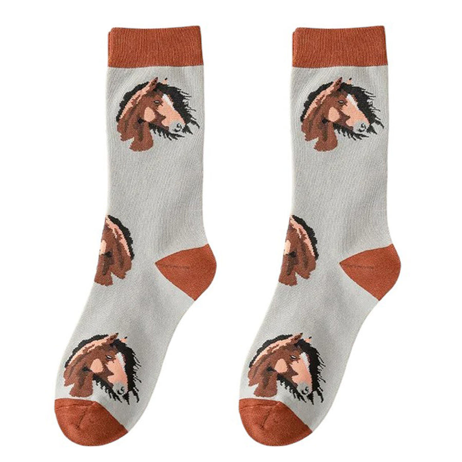 Boogzel Apparel Horse Print Socks