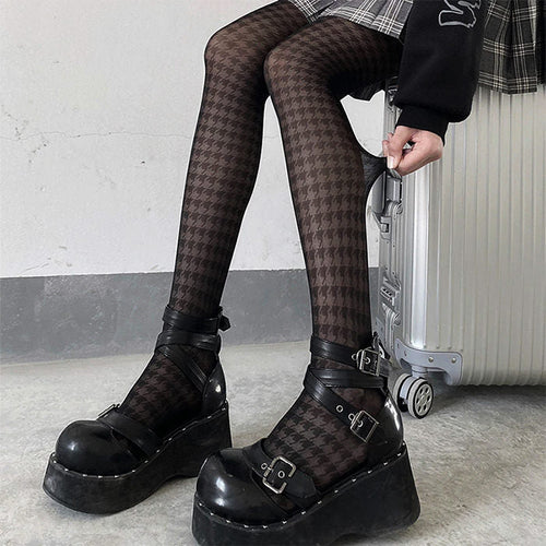 Boogzel Apparel Houndstooth Tights