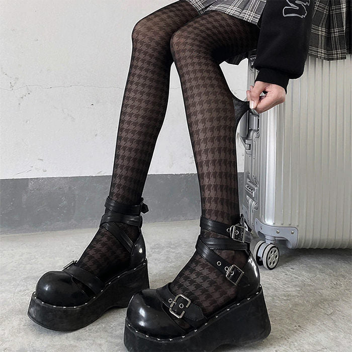 Boogzel Apparel Houndstooth Tights