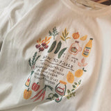 Boogzel Apparel How To Pickle Aesthetic Print Graphic T-Shirt, view 3