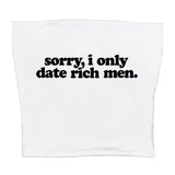 Boogzel Apparel I Date Only Rich Men Y2K Tube Top, view 3