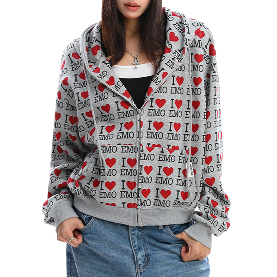 Boogzel Apparel I Love Emo Hoodie