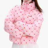 Boogzel Apparel I Love Emo Puffer Jacket, view 4