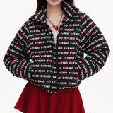 Boogzel Apparel I Love Emo Puffer Jacket, view 6