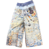 Boogzel Apparel I Woke Up Cute Chain Print Denim Shorts, view 2