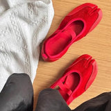 Boogzel Apparel Icon Behavior Split Toe Tabi Flats, view 6
