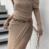 Boogzel Apparel Indie Aesthetic Butterfly Beaded Belt, view 3