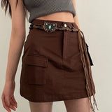 Boogzel Apparel Indie Aesthetic Butterfly Beaded Belt, view 6