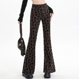 Boogzel Apparel Indie Aesthetic Floral Flare Trousers, view 5