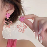 Boogzel Apparel Indie Aesthetic Flower Earrings, view 3