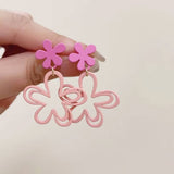 Boogzel Apparel Indie Aesthetic Flower Earrings, view 4