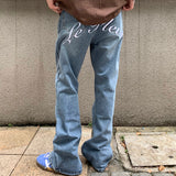 Boogzel Apparel Indie Aesthetic Flower Embroidery Jeans, view 5