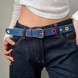 Boogzel Apparel Indie Flower Aesthetic Denim Belt, view 3
