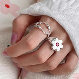 Boogzel Apparel Indie Flower Chunky Ring, view 2