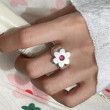Boogzel Apparel Indie Flower Chunky Ring, view 3