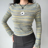 Boogzel Apparel Indie Flower Striped Long Sleeve Top, view 5