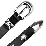 Boogzel Apparel Indie Flower Thin Leather Belt, view 4