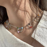 Boogzel Apparel Indie Kid Beaded Chain Choker, view 2