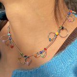 Boogzel Apparel Indie Kid Beaded Chain Choker, view 3