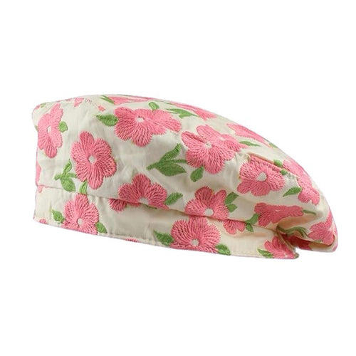 Boogzel Apparel Indie Kid Floral Embroidery Beret Hat