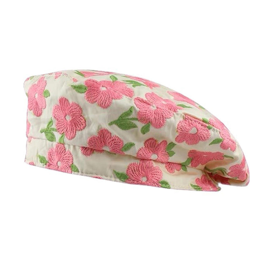 Boogzel Apparel Indie Kid Floral Embroidery Beret Hat