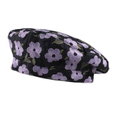 Boogzel Apparel Indie Kid Floral Embroidery Beret Hat, view 2