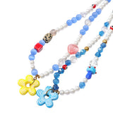 Boogzel Apparel Indie Kid Flower Beaded Necklace, view 2