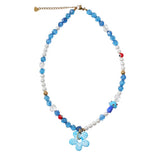 Boogzel Apparel Indie Kid Flower Beaded Necklace, view 3
