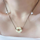 Boogzel Apparel Indie Kid Flower Cord Necklace, view 3