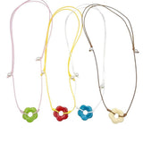 Boogzel Apparel Indie Kid Flower Cord Necklace, view 4