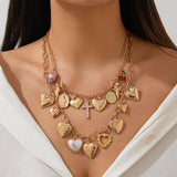 Boogzel Apparel Indie Kid Layered Pendant Necklace, view 2