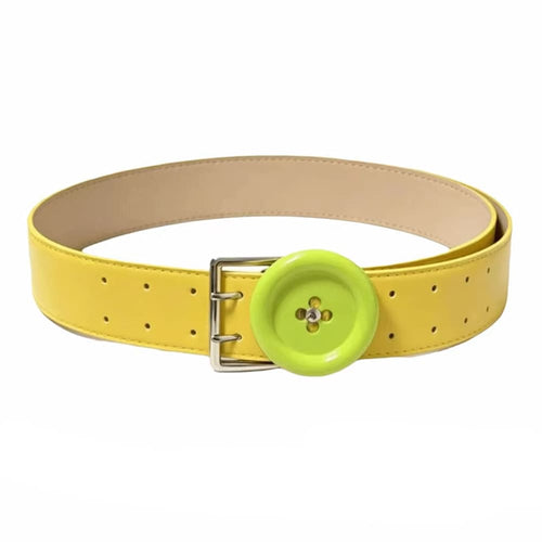 Boogzel Apparel Indie Kid Lime Green Button Belt
