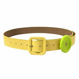 Boogzel Apparel Indie Kid Lime Green Button Belt, view 2