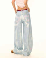 Boogzel Apparel Indie Kid Mushroom Print Jeans, view 4