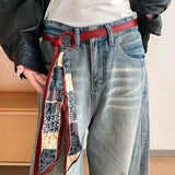 Boogzel Apparel Indie Kid Patchwork Silk Tie Belt, view 3