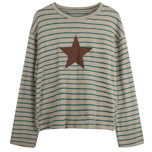 Boogzel Apparel Indie Kid Star Striped Long Tee