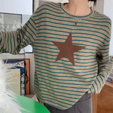 Boogzel Apparel Indie Kid Star Striped Long Tee, view 2