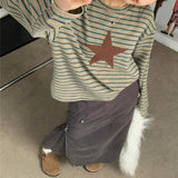 Boogzel Apparel Indie Kid Star Striped Long Tee, view 4