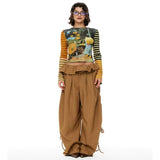 Boogzel Apparel Indie Liminal Cat Striped Long Sleeve Top, view 2