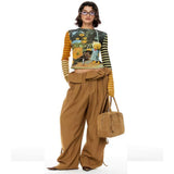 Boogzel Apparel Indie Liminal Cat Striped Long Sleeve Top, view 6