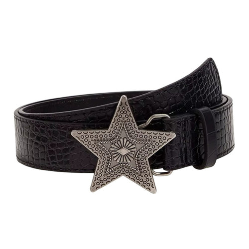 Boogzel Apparel Indie Sleaze Star Croc Belt
