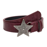 Boogzel Apparel Indie Sleaze Star Croc Belt, view 2