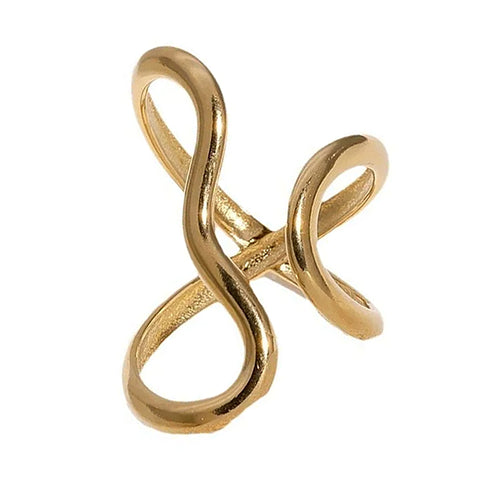 Boogzel Apparel Infinity Twist Oversized Ring
