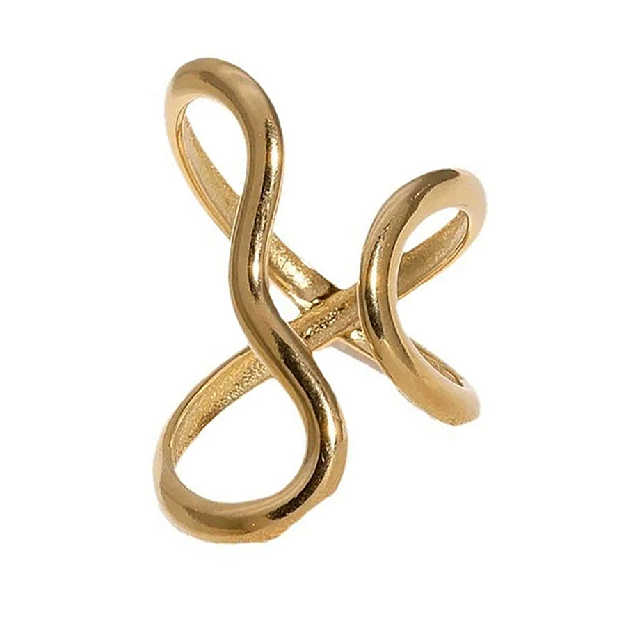 Boogzel Apparel Infinity Twist Oversized Ring