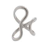 Boogzel Apparel Infinity Twist Oversized Ring, view 2