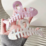 Boogzel Apparel Iridescent Fish Bone Hair Claw, view 4