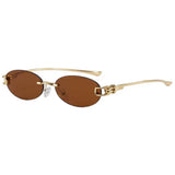 Boogzel Apparel It Girl Energy Rimless Sunglasses, view 3